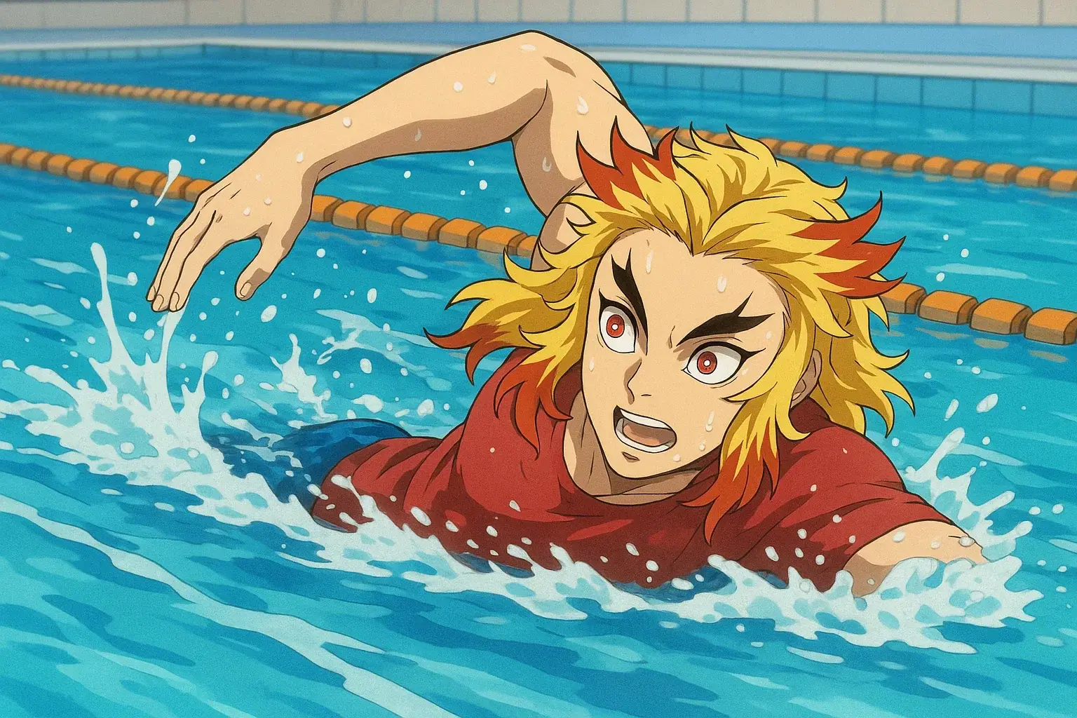 illustration for swim