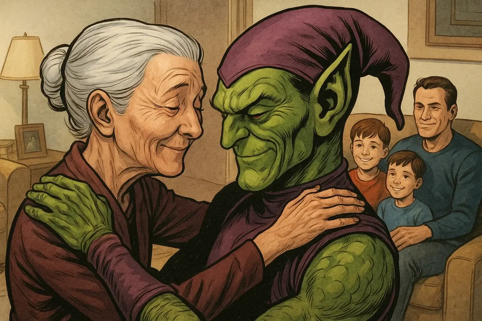 illustration for family