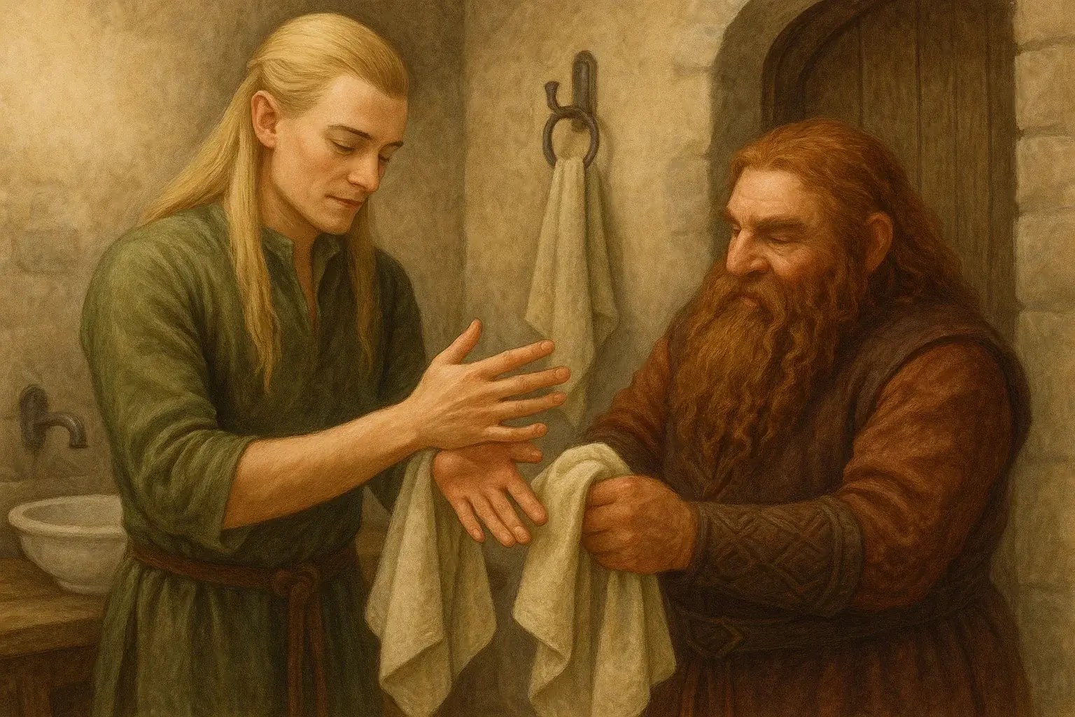 illustration for towel