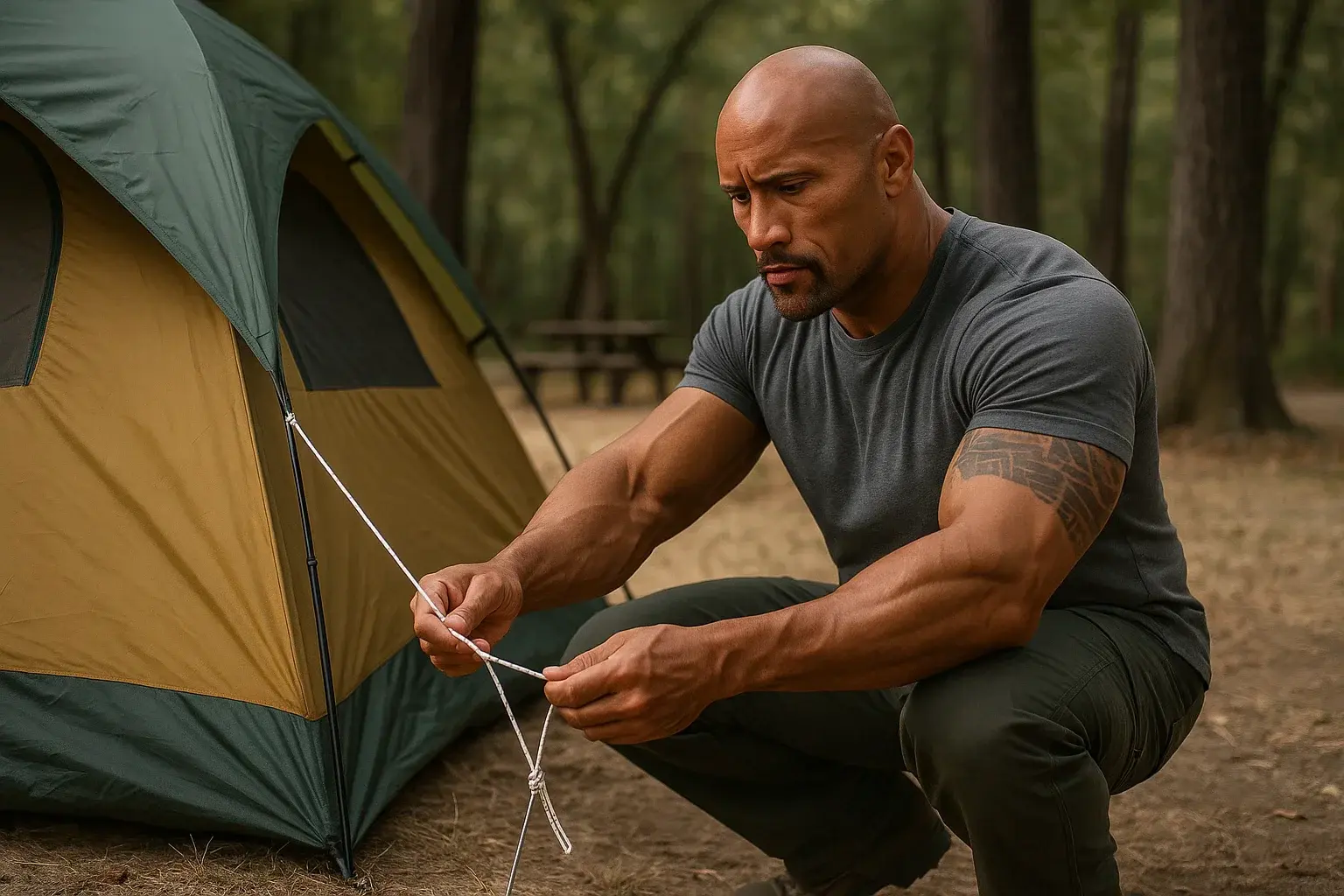 illustration for tent