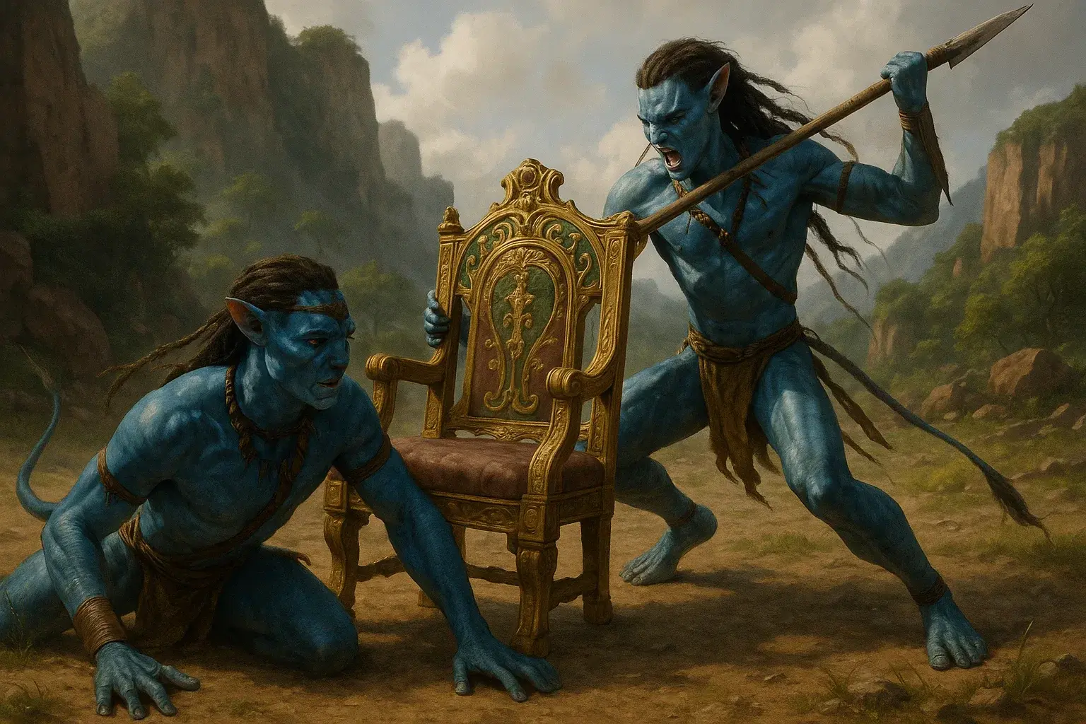 illustration for throne