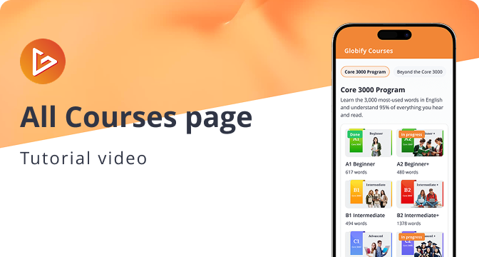 All Courses page